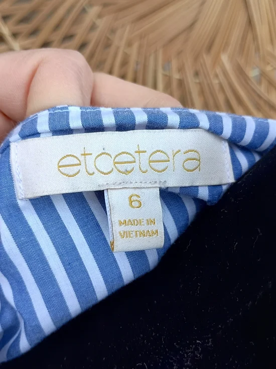 Etcetera Blue Stripe Tie Style Dress_6 - Picture 5 of 11